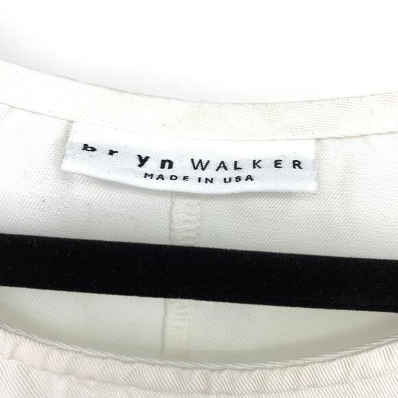 Bryn Walker 3/4 Sleeve Tencel Top Womens Size Medium White Scoop Neck - Picture 5 of 8